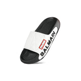 Paris Balmain Black and White Slide Flip Flop