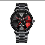 Stainless Steel Rotating Wheel Watch