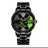Stainless Steel Rotating Wheel Watch
